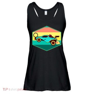 Retro Octane Rocket Soccer Vintage Ladies Essential Flowy Tank