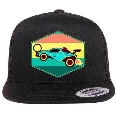 Retro Octane Rocket Soccer Vintage Flatbill Hat