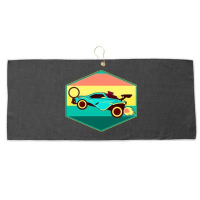 Retro Octane Rocket Soccer Vintage Large Microfiber Waffle Golf Towel