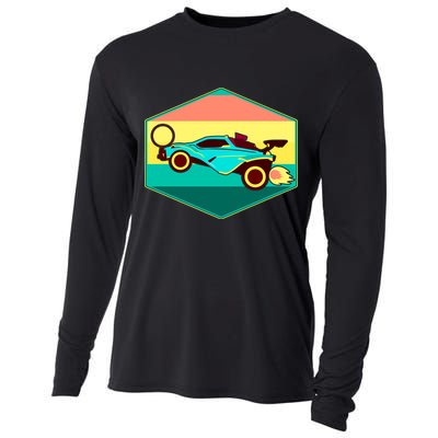 Retro Octane Rocket Soccer Vintage Cooling Performance Long Sleeve Crew