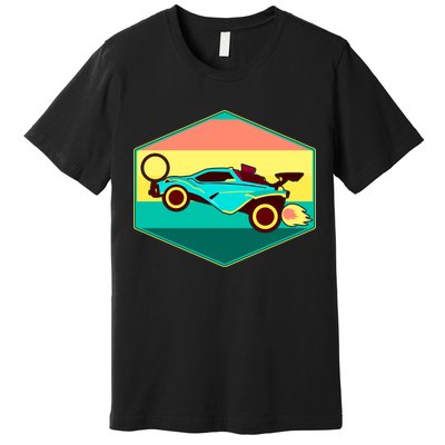 Retro Octane Rocket Soccer Vintage Premium T-Shirt