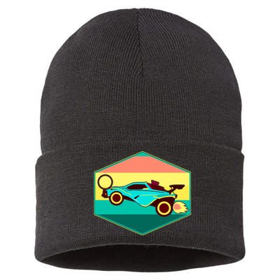 Retro Octane Rocket Soccer Vintage Sustainable Knit Beanie