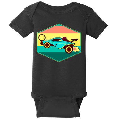 Retro Octane Rocket Soccer Vintage Baby Bodysuit