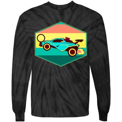 Retro Octane Rocket Soccer Vintage Tie-Dye Long Sleeve Shirt