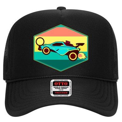 Retro Octane Rocket Soccer Vintage Trucker Hat