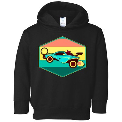 Retro Octane Rocket Soccer Vintage Toddler Hoodie