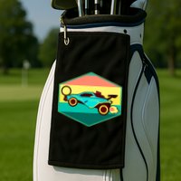 Retro Octane Rocket Soccer Vintage Golf Towel