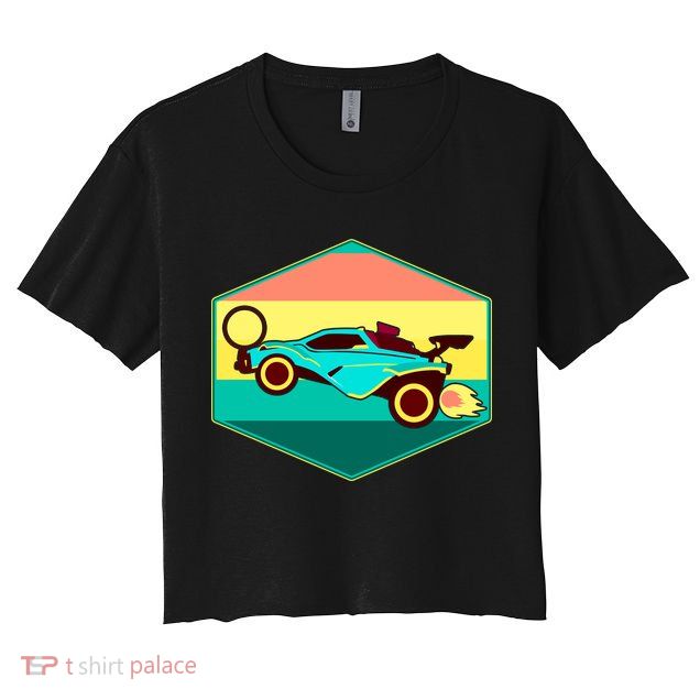 Retro Octane Rocket Soccer Vintage Crop Top