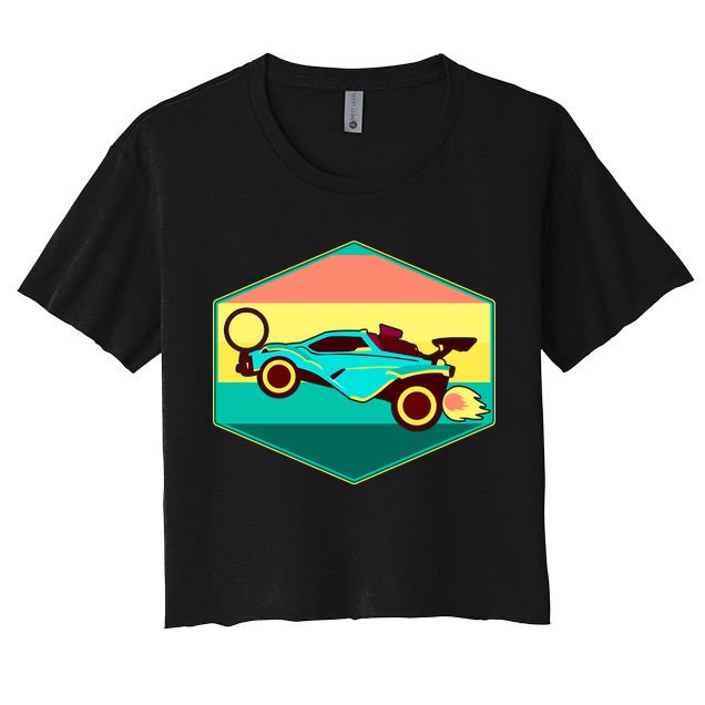 Retro Octane Rocket Soccer Vintage Crop Top