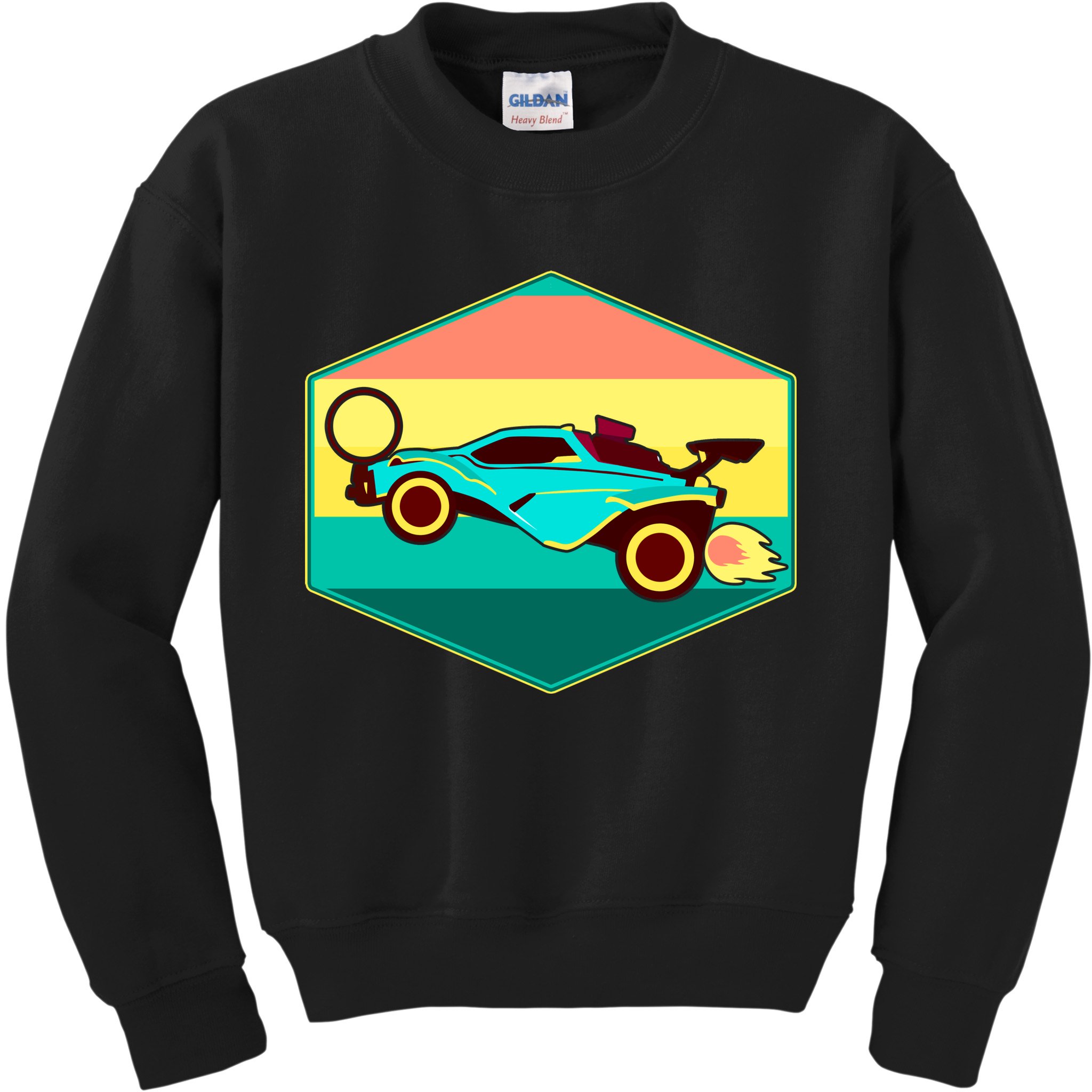 Retro Octane Rocket Soccer Vintage Kids Sweatshirt