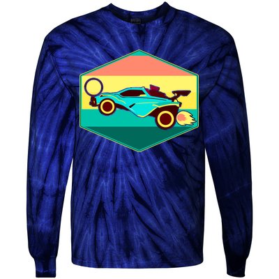 Retro Octane Rocket Soccer Vintage Tie-Dye Long Sleeve Shirt