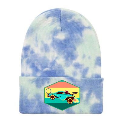 Retro Octane Rocket Soccer Vintage Tie Dye 12in Knit Beanie