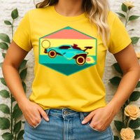 Retro Octane Rocket Soccer Vintage Womens T-Shirt