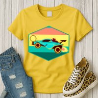 Retro Octane Rocket Soccer Vintage Womens T-Shirt