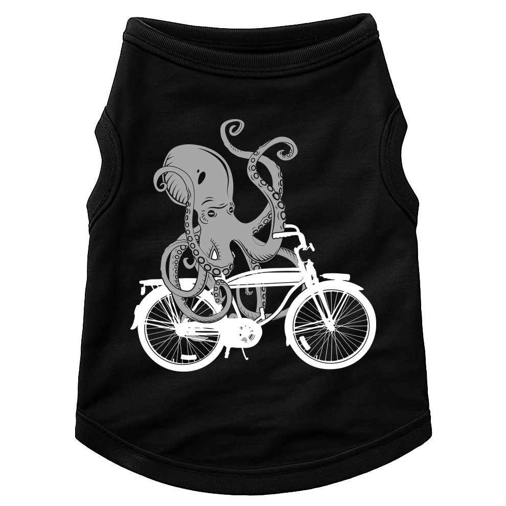 Retro Octopus Bike Doggie Tank