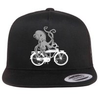Retro Octopus Bike Flatbill Hat