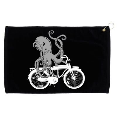 Retro Octopus Bike Grommeted Golf Towel