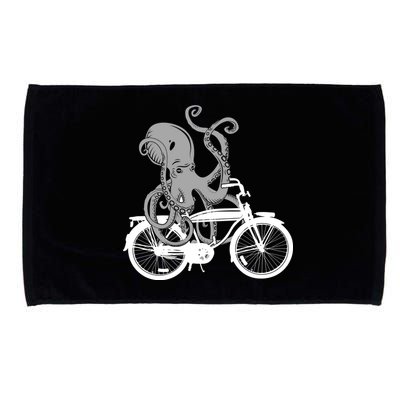 Retro Octopus Bike Microfiber Hand Towel