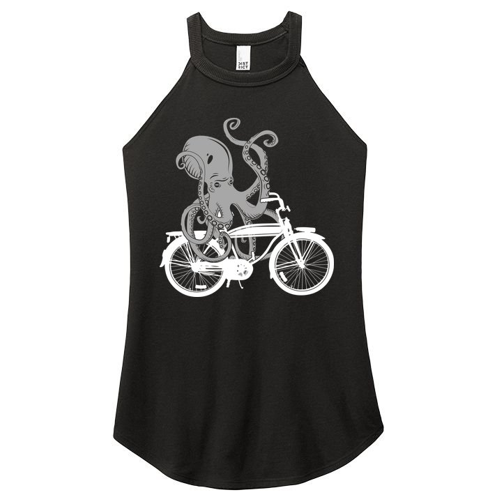 Retro Octopus Bike Women's Perfect Tri Rocker Tank