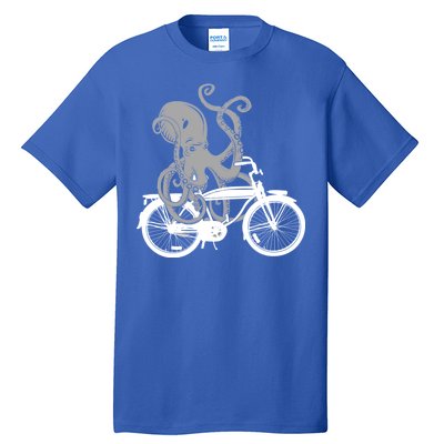 Retro Octopus Bike Tall T-Shirt