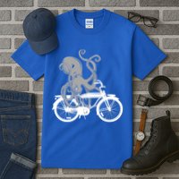 Retro Octopus Bike Tall T-Shirt