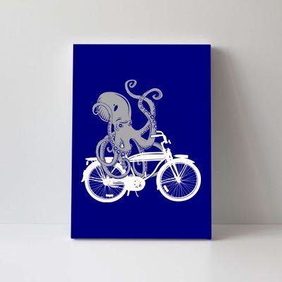 Retro Octopus Bike Canvas