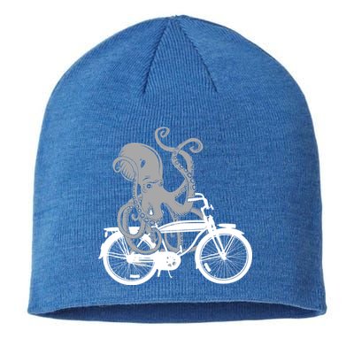 Retro Octopus Bike Sustainable Beanie