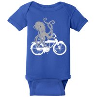 Retro Octopus Bike Baby Bodysuit