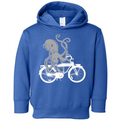 Retro Octopus Bike Toddler Hoodie