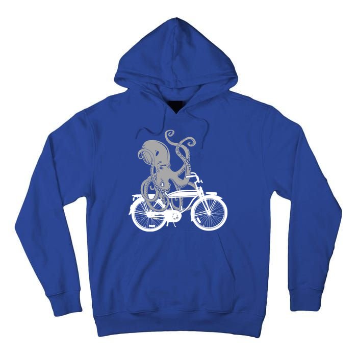 Retro Octopus Bike Tall Hoodie