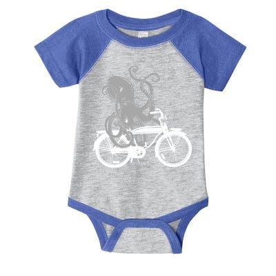 Retro Octopus Bike Infant Baby Jersey Bodysuit