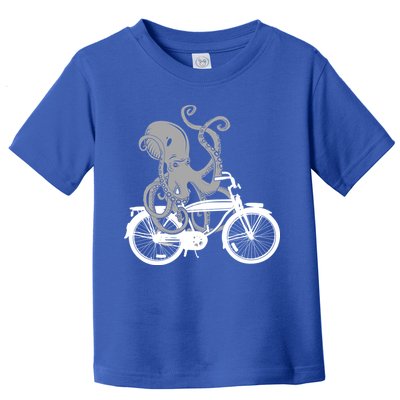 Retro Octopus Bike Toddler T-Shirt