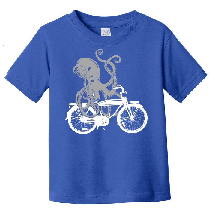 Retro Octopus Bike Toddler T-Shirt