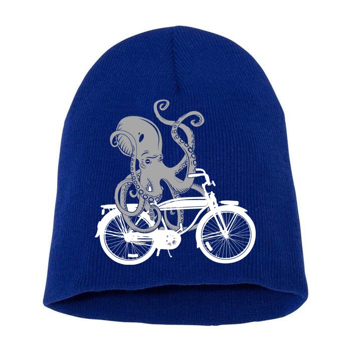 Retro Octopus Bike Short Acrylic Beanie