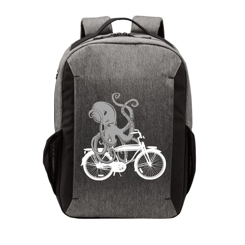 Retro Octopus Bike Vector Backpack