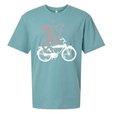 Retro Octopus Bike Sueded Cloud Jersey T-Shirt