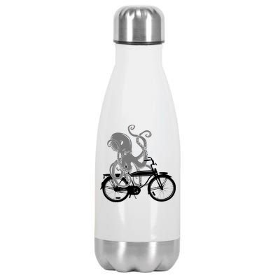 Retro Octopus Bike Stainless Steel Insulated Water Bottle