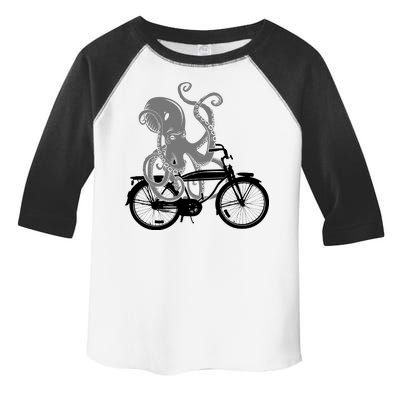 Retro Octopus Bike Toddler Fine Jersey T-Shirt