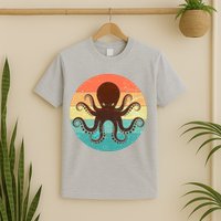 Retro Octopus Kraken  T-Shirt