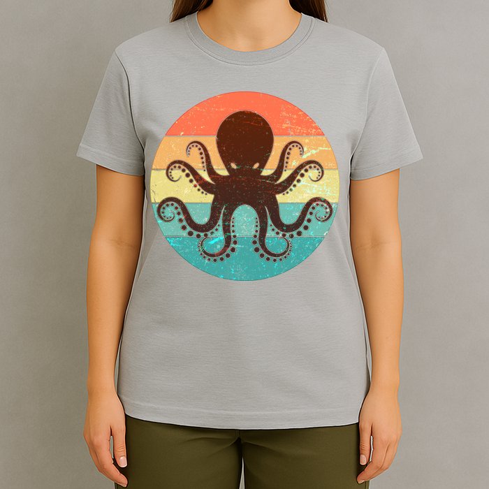 Retro Octopus Kraken  T-Shirt