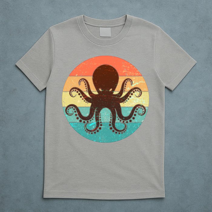 Retro Octopus Kraken  T-Shirt