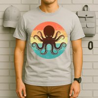Retro Octopus Kraken  T-Shirt