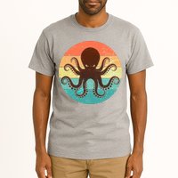 Retro Octopus Kraken  Tall T-Shirt