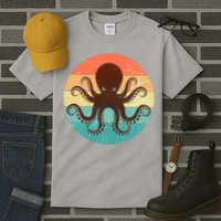 Retro Octopus Kraken  Tall T-Shirt