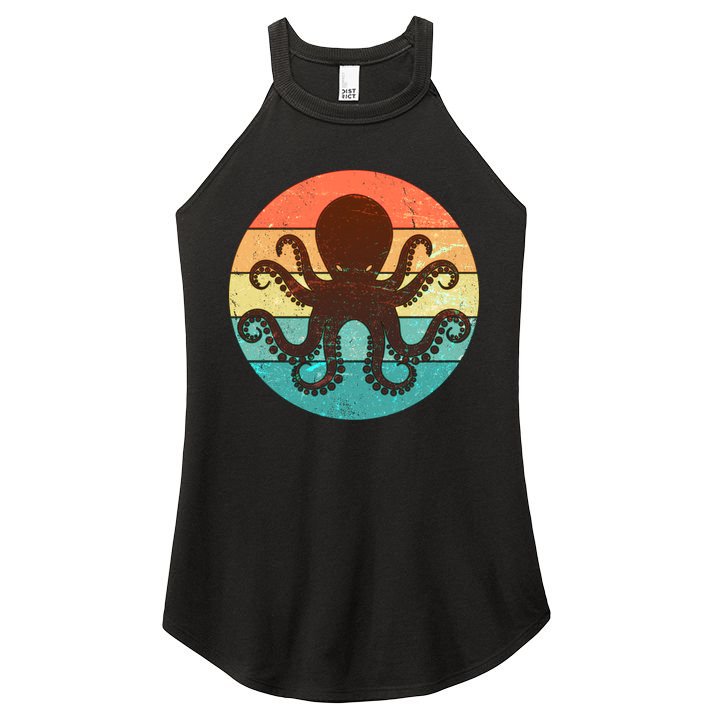 Retro Octopus Kraken  Women's Perfect Tri Rocker Tank