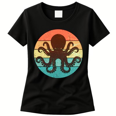 Retro Octopus Kraken  Womens T-Shirt