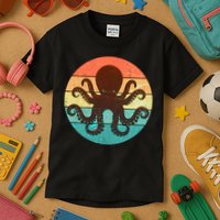 Retro Octopus Kraken  Kids T-Shirt