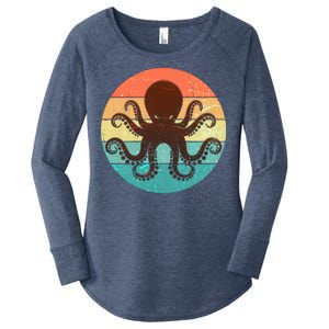 Retro Octopus Kraken  Women's Perfect Tri Tunic Long Sleeve Shirt