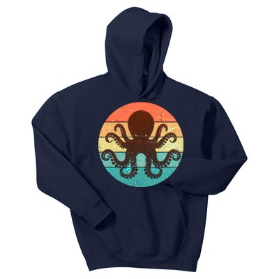 Retro Octopus Kraken  Kids Hoodie