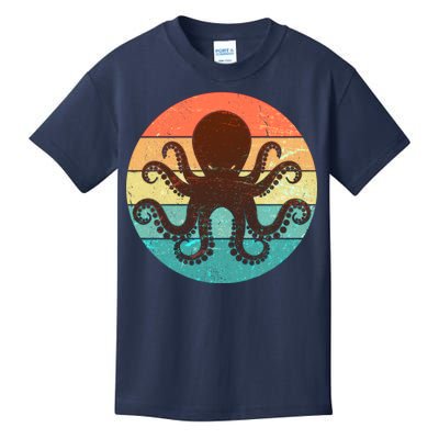 Retro Octopus Kraken  Kids T-Shirt